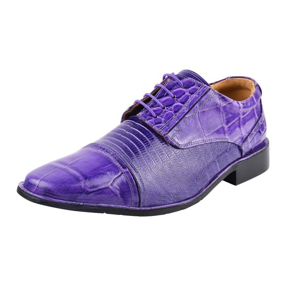 Owen Croco/Lizard Print Oxford Style Dress Shoes main image 5